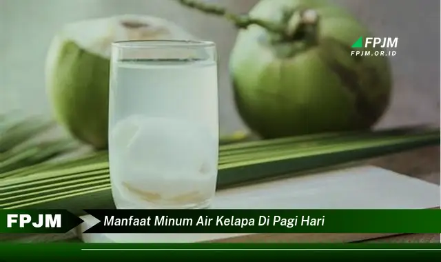 manfaat minum air kelapa di pagi hari