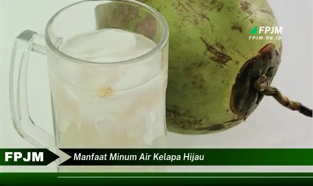 manfaat minum air kelapa hijau