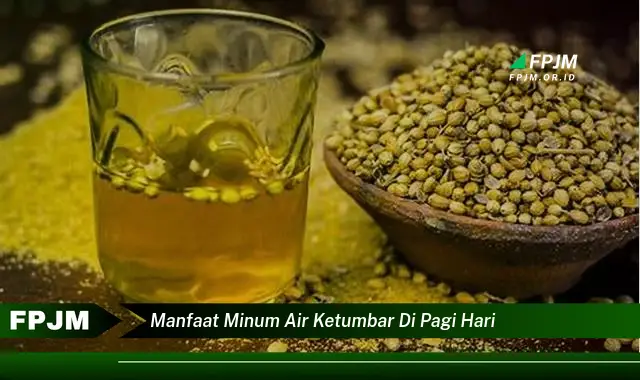 manfaat minum air ketumbar di pagi hari