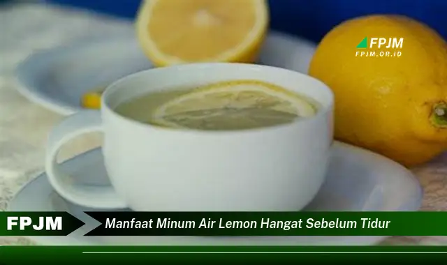 manfaat minum air lemon hangat sebelum tidur