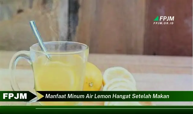 manfaat minum air lemon hangat setelah makan manfaat minum air lemon hangat setelah makan
