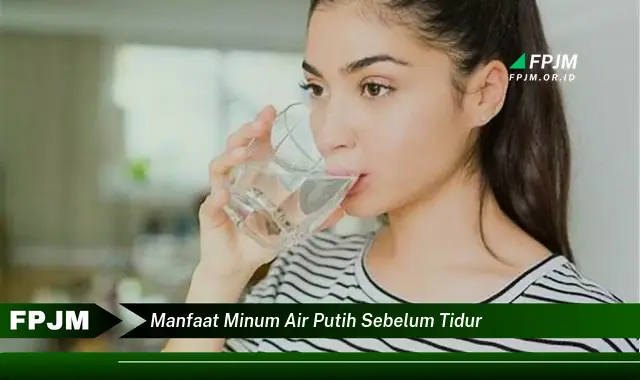 manfaat minum air putih sebelum tidur manfaat minum air putih sebelum tidur