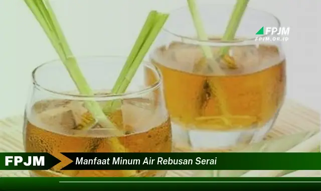 manfaat minum air rebusan serai