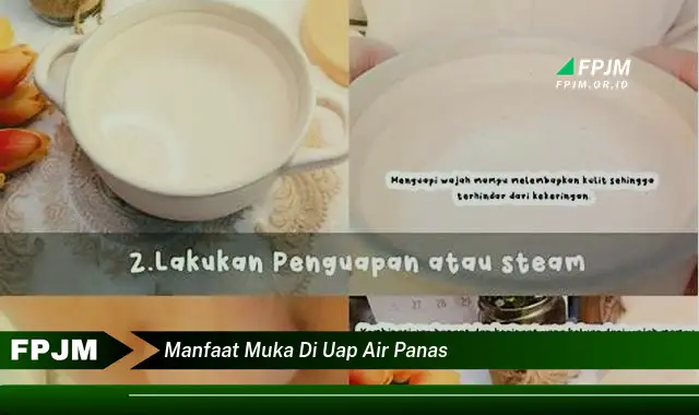 manfaat muka di uap air panas