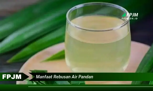 manfaat rebusan air pandan