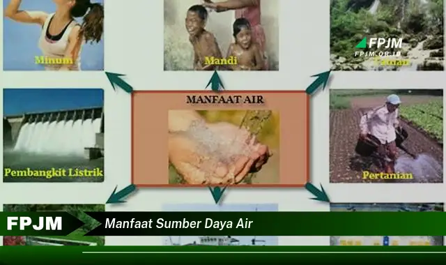 manfaat sumber daya air