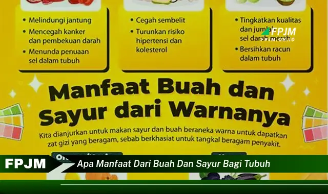 apa manfaat dari buah dan sayur bagi tubuh