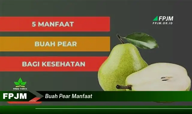 buah pear manfaat