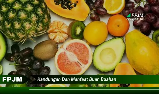 kandungan dan manfaat buah buahan