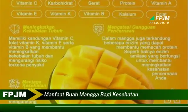 manfaat buah mangga bagi kesehatan