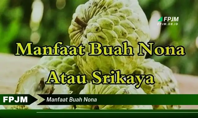 manfaat buah nona