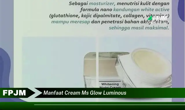 manfaat cream ms glow luminous