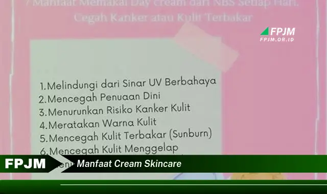 manfaat cream skincare manfaat cream skincare