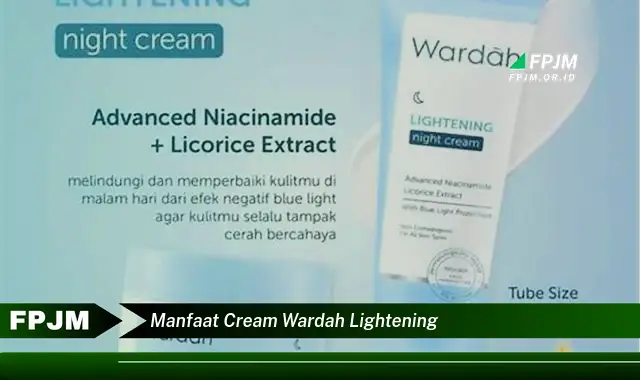 manfaat cream wardah lightening