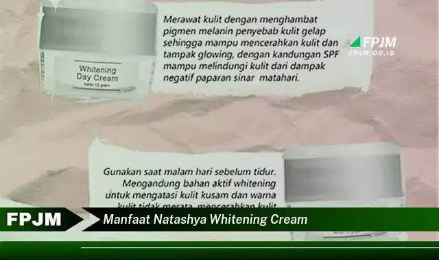 manfaat natashya whitening cream