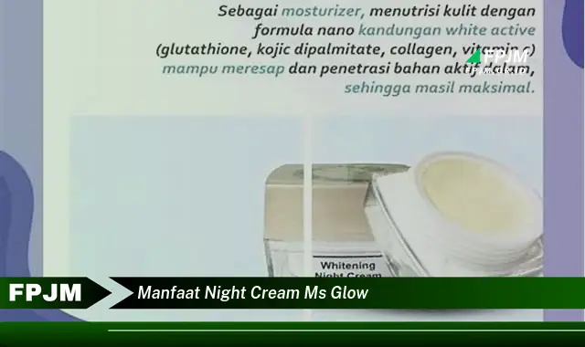 manfaat night cream ms glow