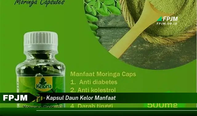 kapsul daun kelor manfaat