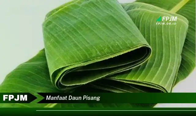 manfaat daun pisang