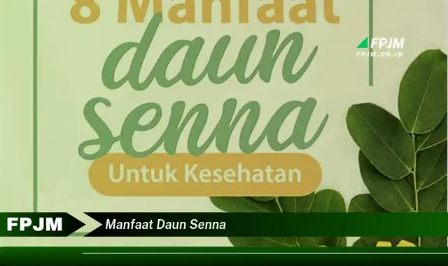 manfaat daun senna