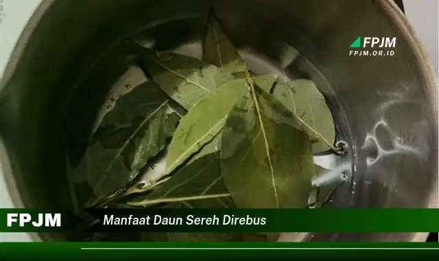 manfaat daun sereh direbus