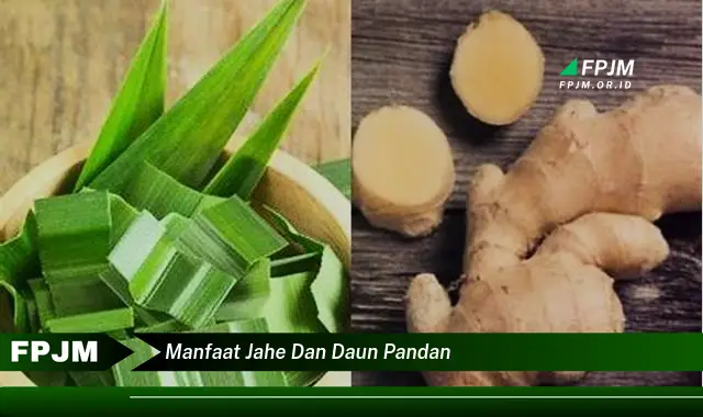 Ketahui 8 Manfaat Jahe dan Daun Pandan untuk Kesehatan Anda