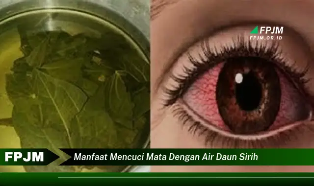 Ketahui 8 Manfaat Mencuci Mata dengan Air Daun Sirih untuk Kesehatan Mata Anda