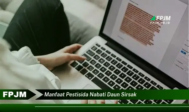 manfaat pestisida nabati daun sirsak