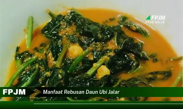 manfaat rebusan daun ubi jalar