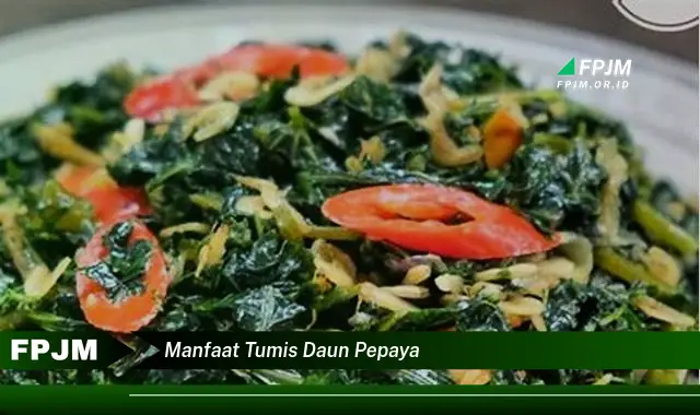 Ketahui 8 Manfaat Tumis Daun Pepaya untuk Kesehatan Anda