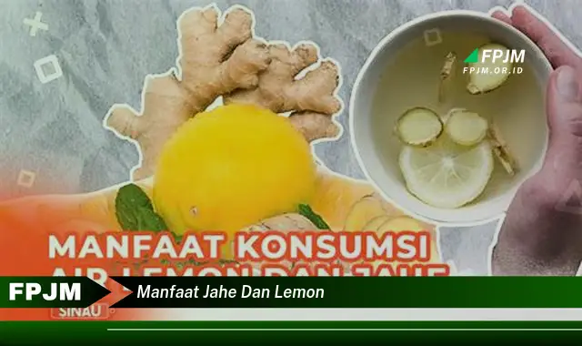 manfaat jahe dan lemon manfaat jahe dan lemon