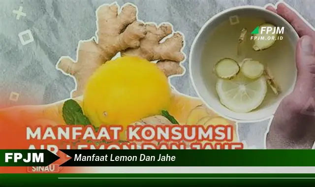 manfaat lemon dan jahe manfaat lemon dan jahe