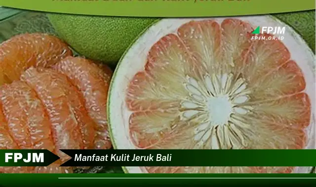 manfaat kulit jeruk bali