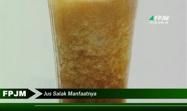 jus salak manfaatnya