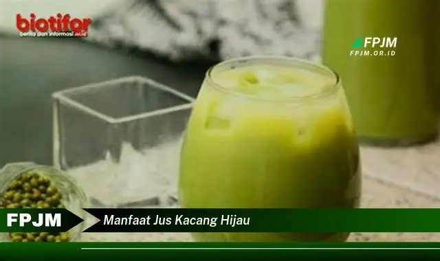 manfaat jus kacang hijau