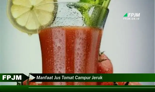manfaat jus tomat campur jeruk