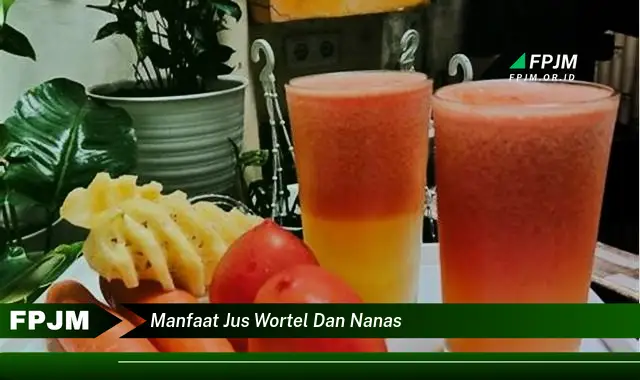 manfaat jus wortel dan nanas