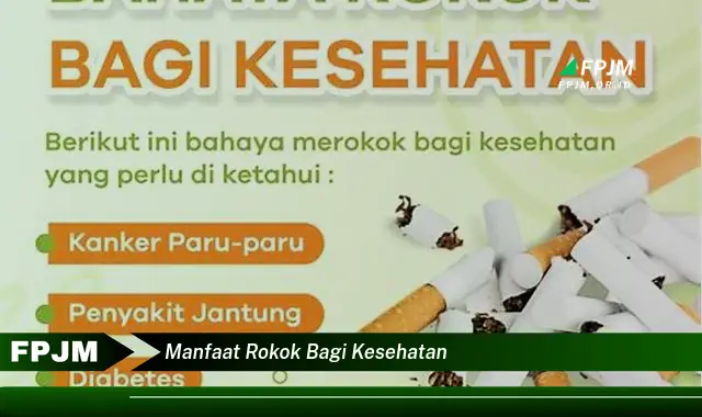 manfaat rokok bagi kesehatan