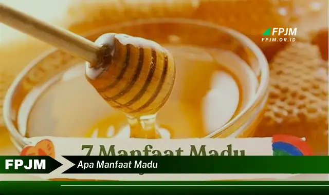 apa manfaat madu apa manfaat madu
