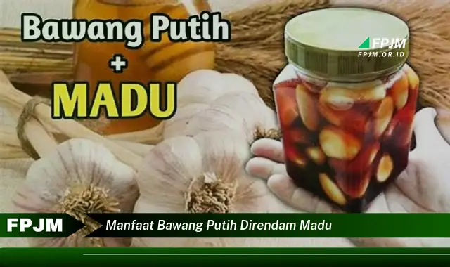 manfaat bawang putih direndam madu