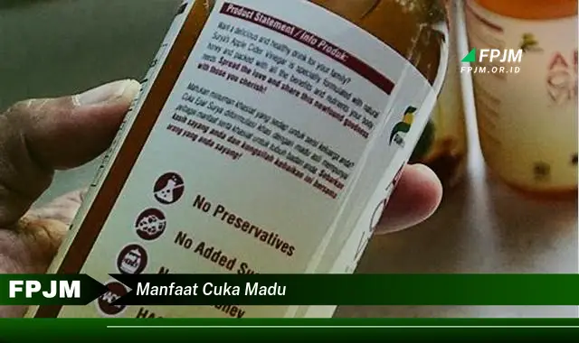 manfaat cuka madu