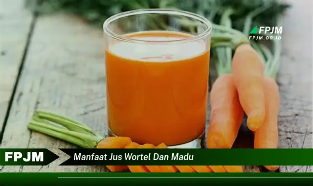 manfaat jus wortel dan madu