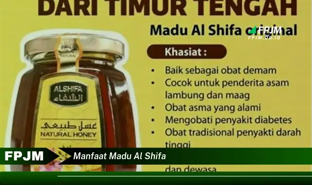 manfaat madu al shifa