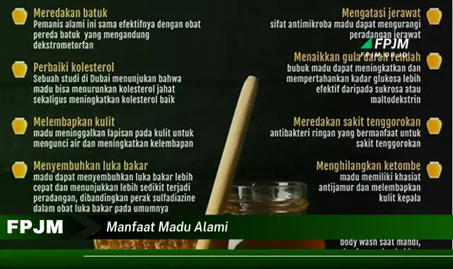 manfaat madu alami
