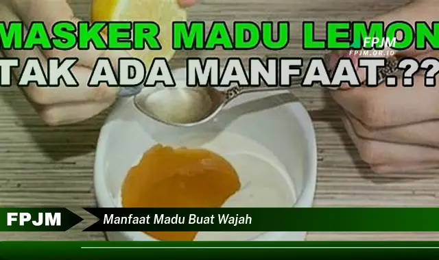manfaat madu buat wajah