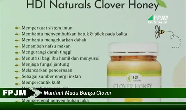 manfaat madu bunga clover
