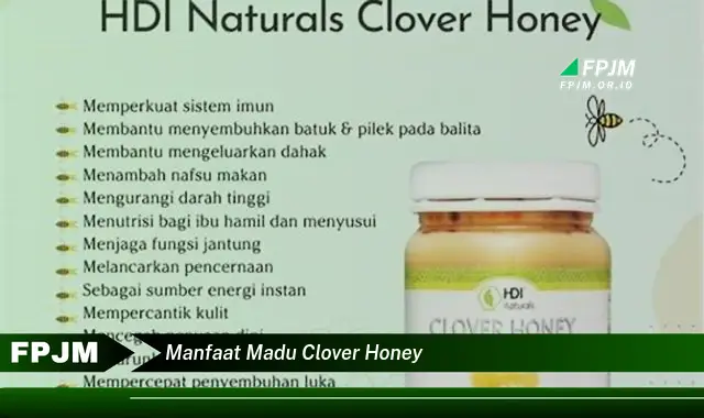 manfaat madu clover honey manfaat madu clover honey