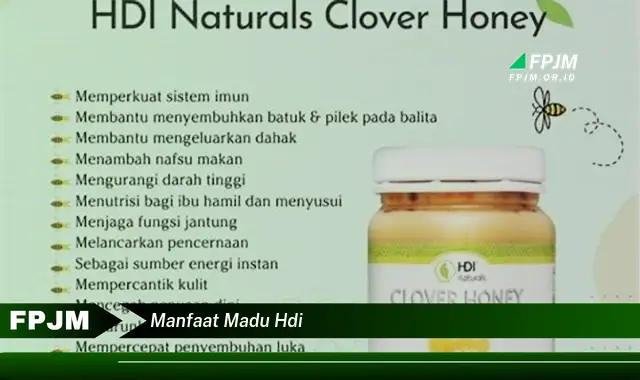 manfaat madu hdi