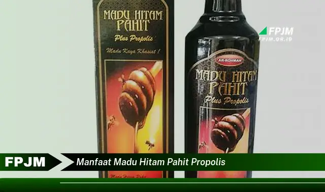 manfaat madu hitam pahit propolis