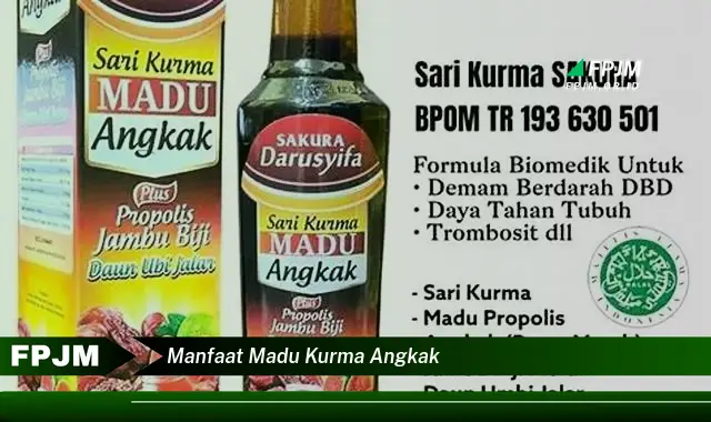 manfaat madu kurma angkak