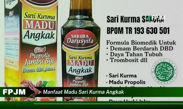manfaat madu sari kurma angkak